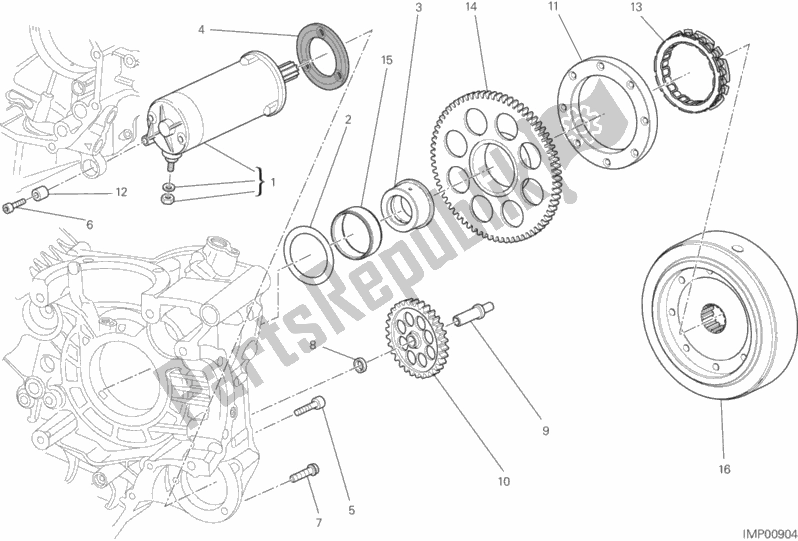 Wszystkie części do Rozruch Elektryczny I Zap? On Ducati Diavel Carbon FL USA 1200 2015